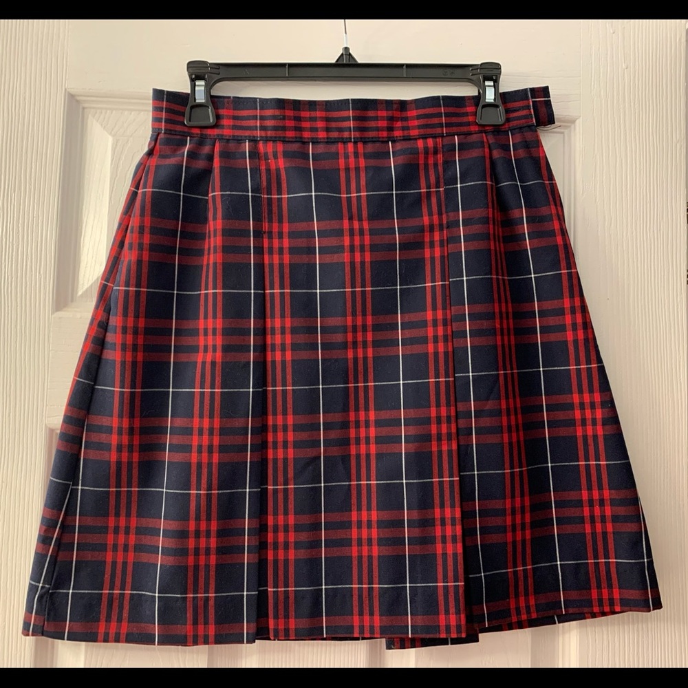 Hamilton plaid school skirt